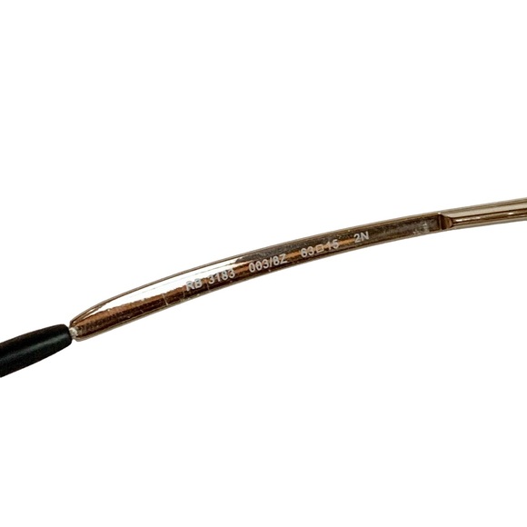 Ray-Ban 3183 Polarized Mens Sunglasses Gun Metal Gray Rectangle 003/BZ - Picture 9 of 10